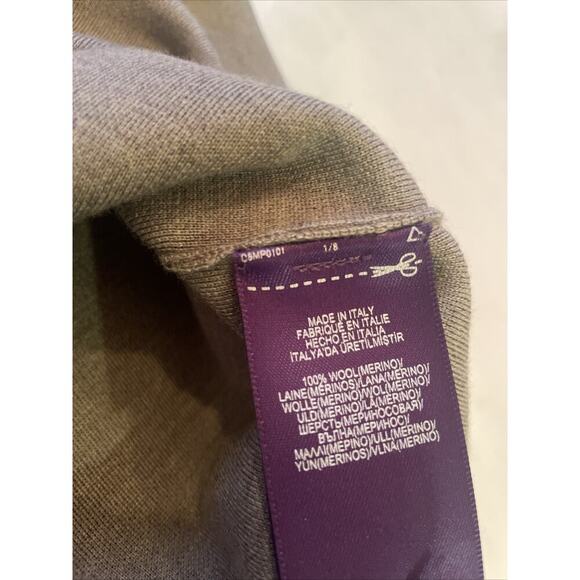 Ralph Lauren Purple Label Merino Wool Sleeveless Turtleneck Midi Dress M Gray - Picture 5 of 8